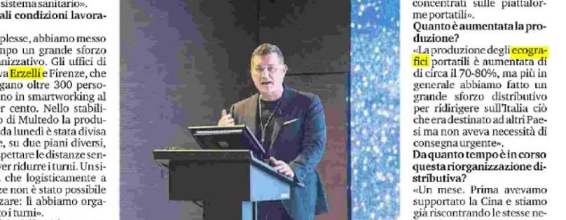 ESAOTE INCREASES PRODUCTION