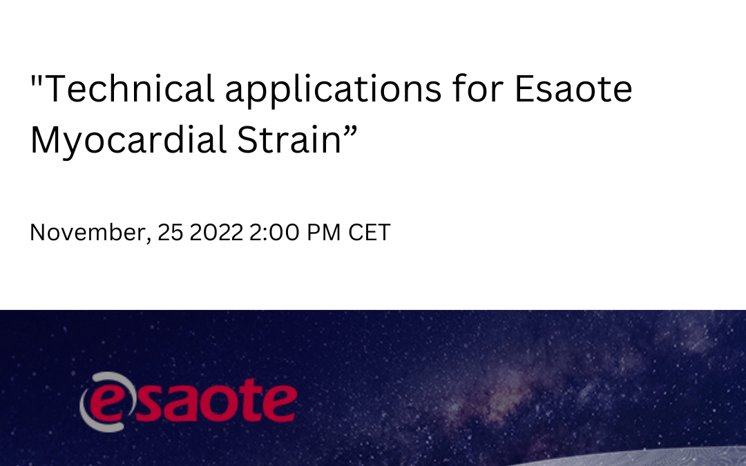 Technical Application for Esaote Myocardial Strain