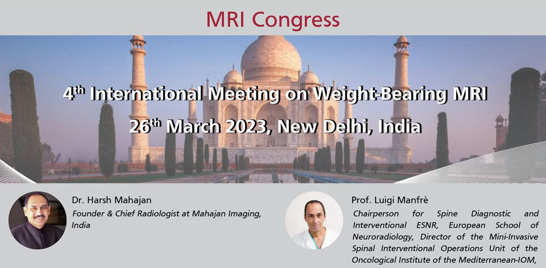 Esaote will be at the 4th International meeting on Weight-Bearing MRI this coming March 26, 2023 in New Delhi, India.