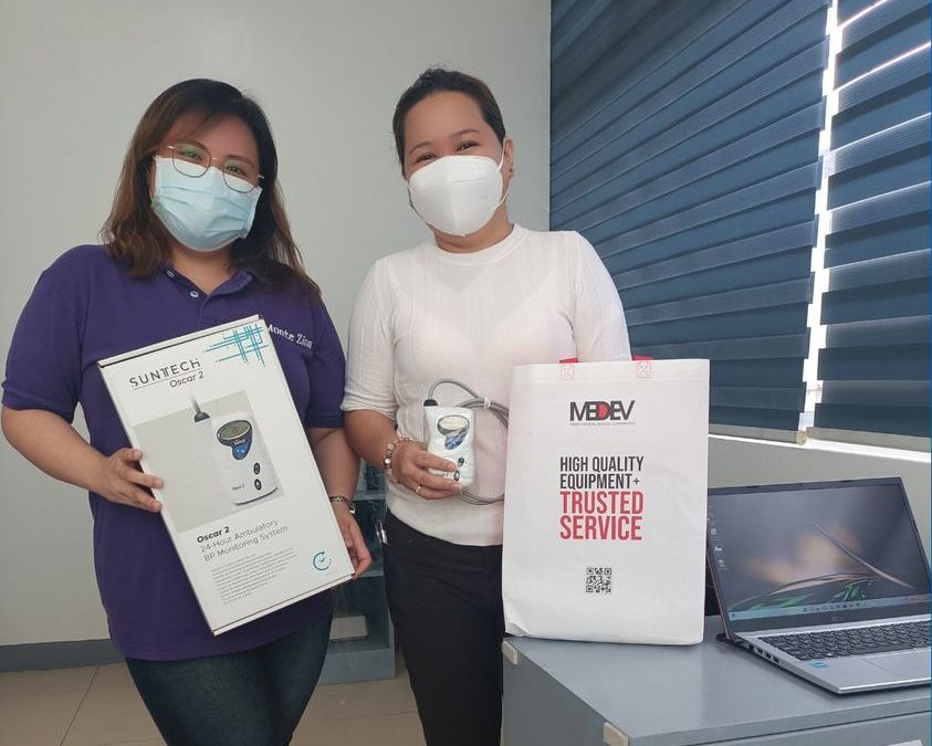 Successful delivery of SunTech Medical® Oscar 2 Ambulatory Blood Pressure Monitor (ABPM) at the Monte Zion Diagnostic and Medical Center Corp. in Matandang Balara, Quezon City.