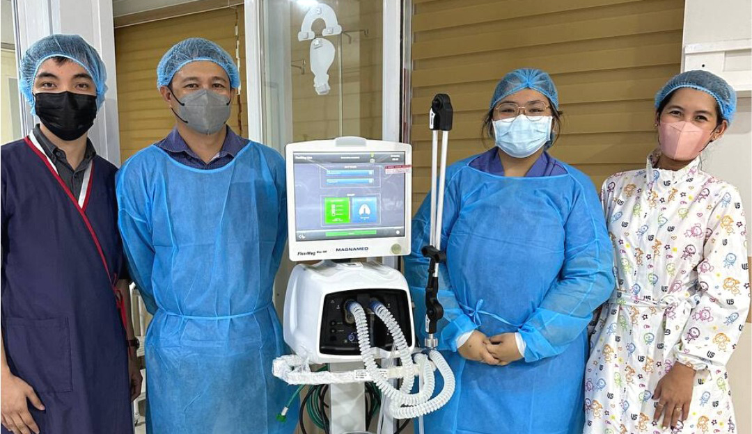 Successful delivery and installation of Magnamed Fleximag Max Ventilator at the San Antonio Life Care Hospital in San Pascual, Batangas.